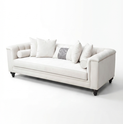 Beatrice Chester Kanepe Bej Kadife - 2