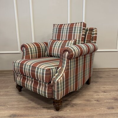 Bernard Ekose Berjer – Kırmızı  Klasik Tekli Koltuk