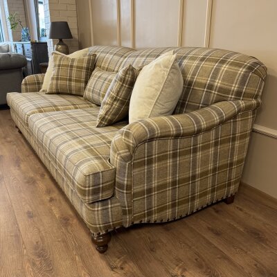 English Arm Kanepe Ekose Kahve - 4