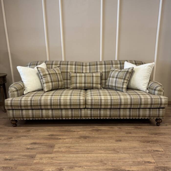 English Arm Kanepe Ekose Kahve - 2