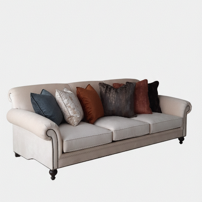 Helena Kanepe Krem Kadife - 1