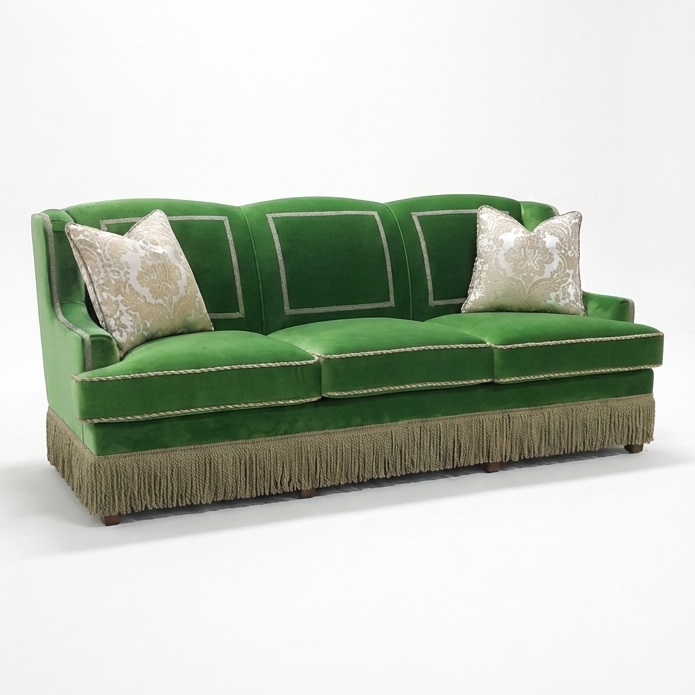 Klasik Kanepe Saçaklı Yeşil - 3