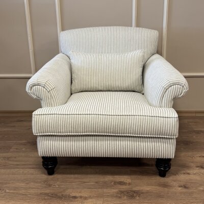 Maya Berjer Krem Çizgili Kadife - 2