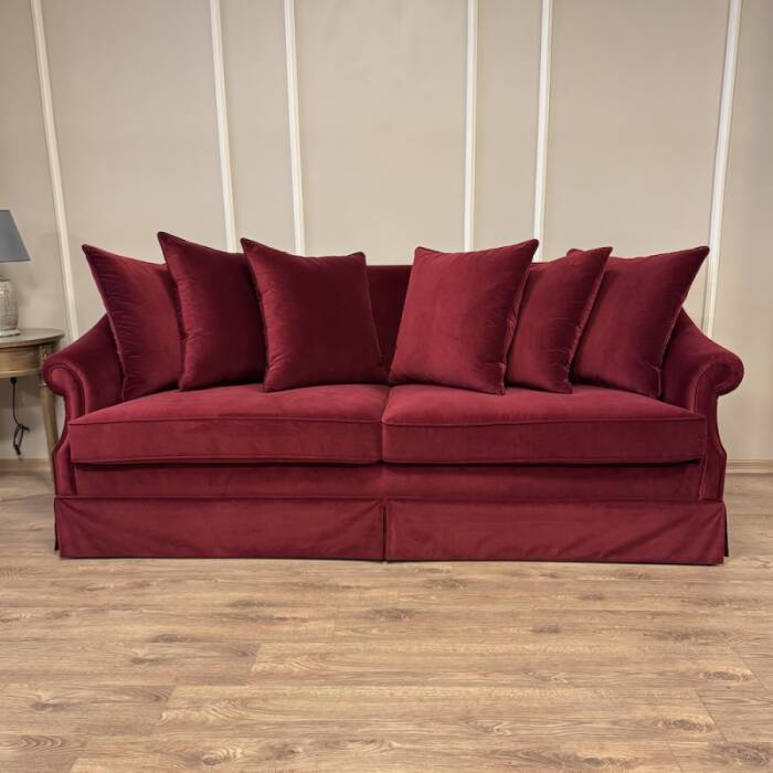 Nora Kanepe Bordo Kadife  - 2