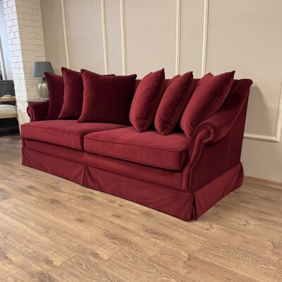 Nora Kanepe Bordo Kadife  - 3