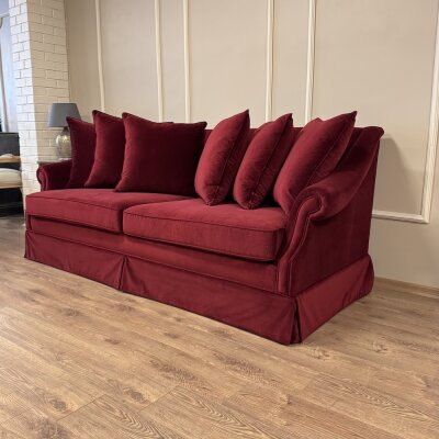 Nora Kanepe Bordo Kadife  - 6