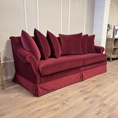 Nora Kanepe Bordo Kadife 