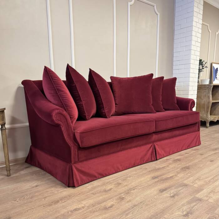 Nora Kanepe Bordo Kadife  - 4