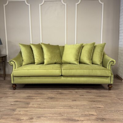 Nora Kanepe Eteksiz Yeşil Kadife - 3