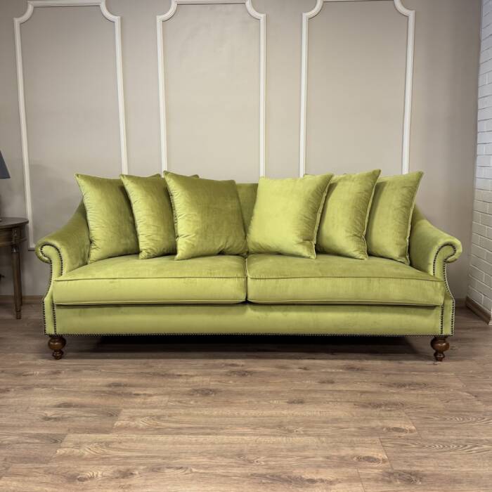 Nora Kanepe Eteksiz Yeşil Kadife - 3