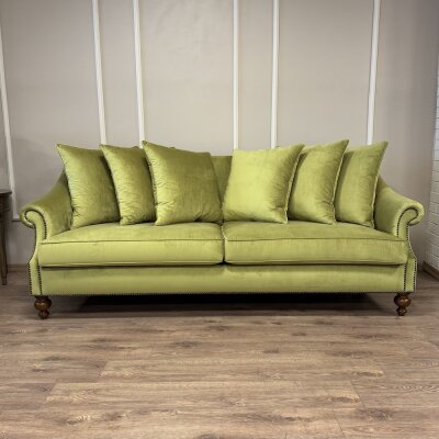 Nora Kanepe Eteksiz Yeşil Kadife - 5