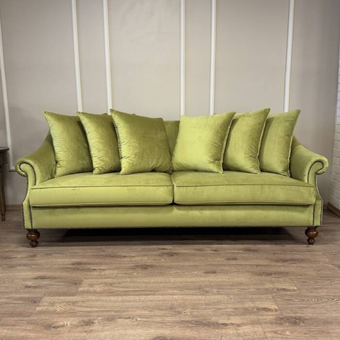 Nora Kanepe Eteksiz Yeşil Kadife - 5