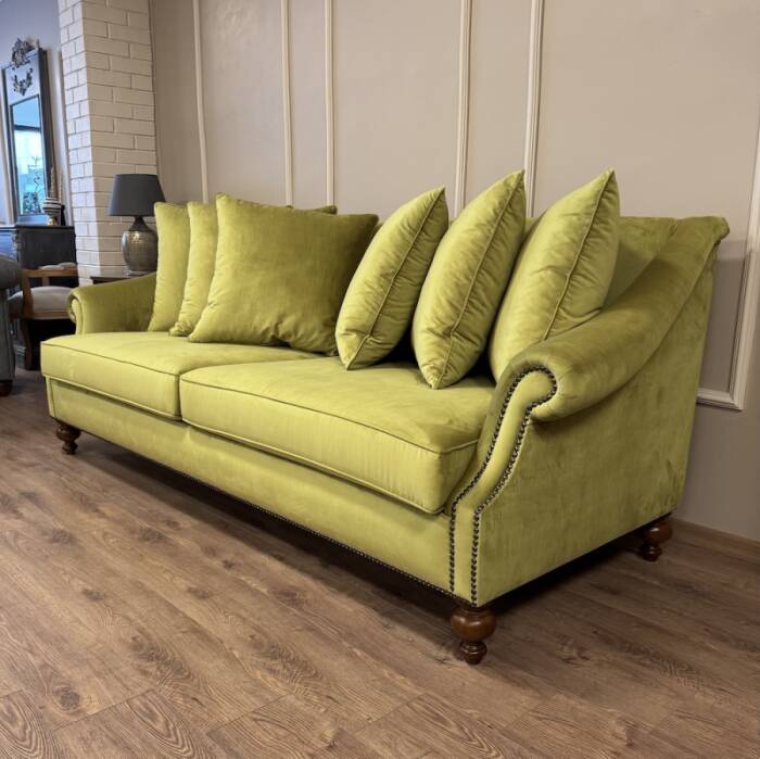 Nora Kanepe Eteksiz Yeşil Kadife - 1