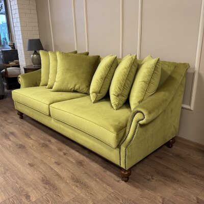 Nora Kanepe Eteksiz Yeşil Kadife - 4