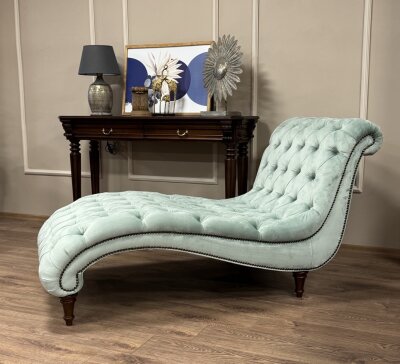 Queen Dinlenme Koltuğu Su Yeşili-Kadife - 4