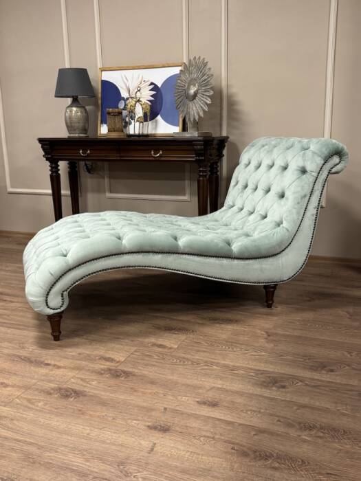 Queen Dinlenme Koltuğu Su Yeşili-Kadife - 5