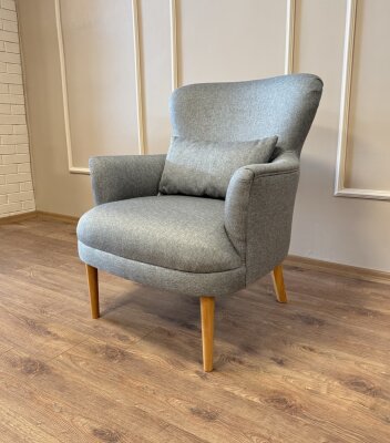 Retro Berjer Gri Keten