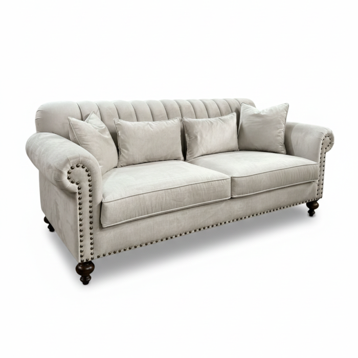 Rona Kanepe Dilimli Bej Kadife - 1